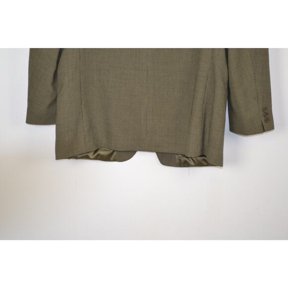 Bachrach Pure Virgin Wool Mens 42 LT 1 Pocket Lined Pattern Sport Blazer - Picture 5 of 10